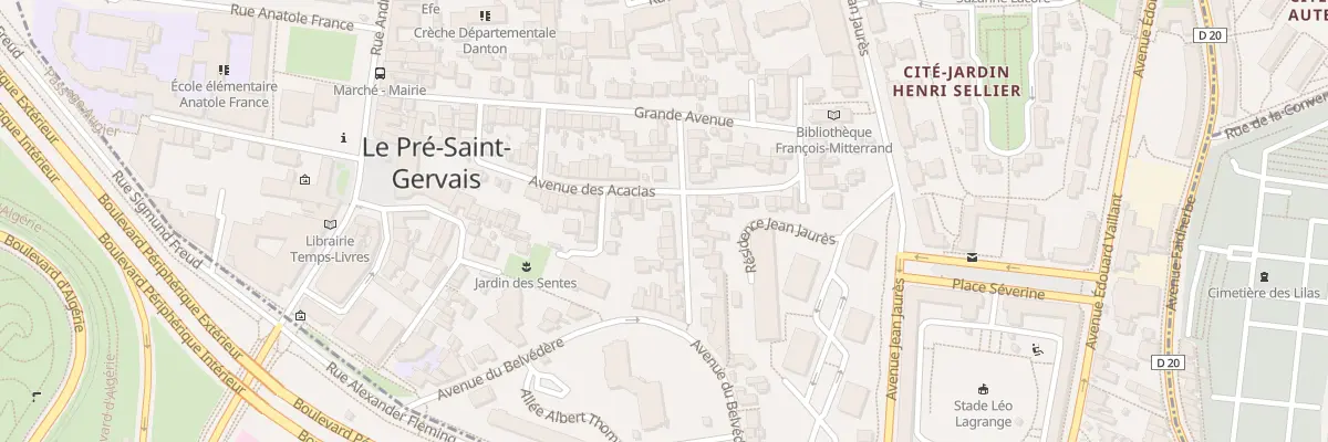 Plan du 10 Av Marronniers au Pré-Saint-Gervais