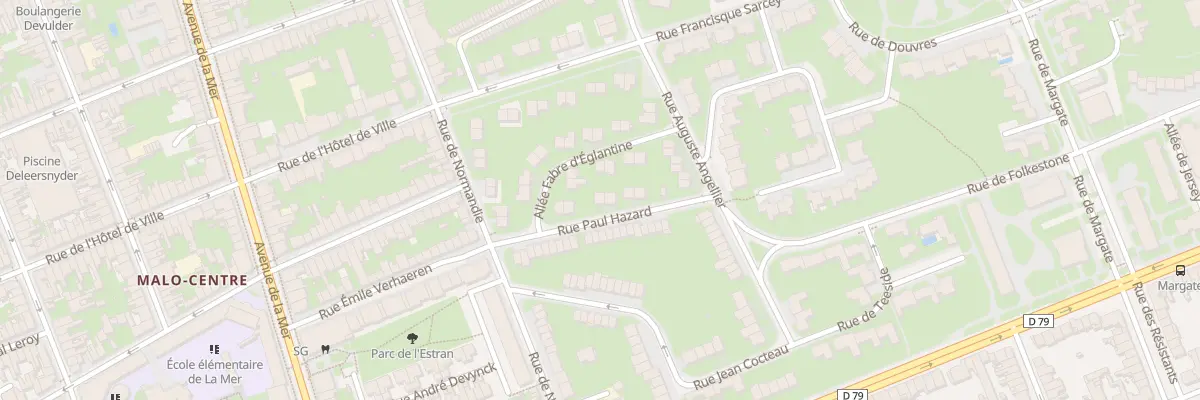 Plan du 81 Rue Paul Hazard à Dunkerque