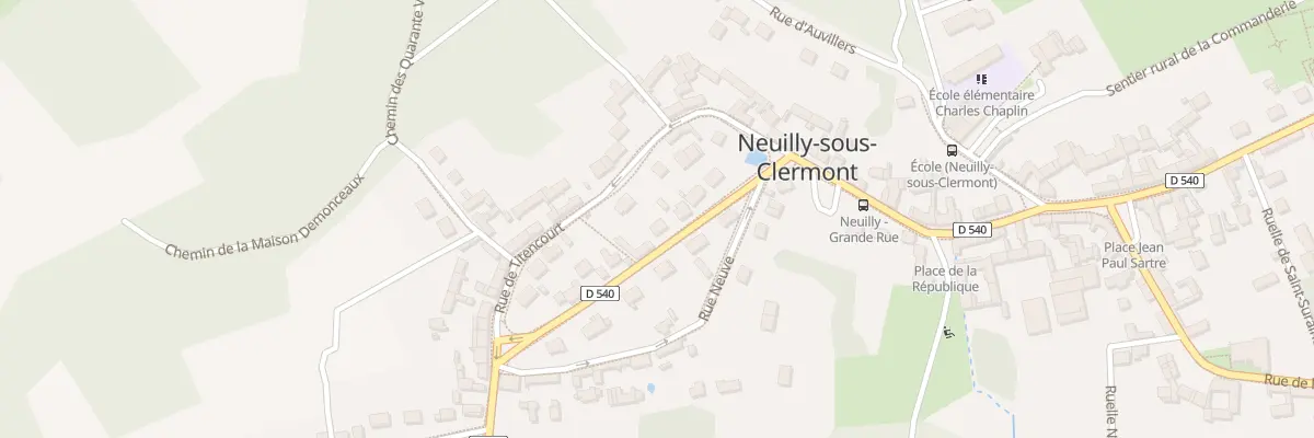 Plan du 350 Grande Rue à Neuilly-sous-Clermont