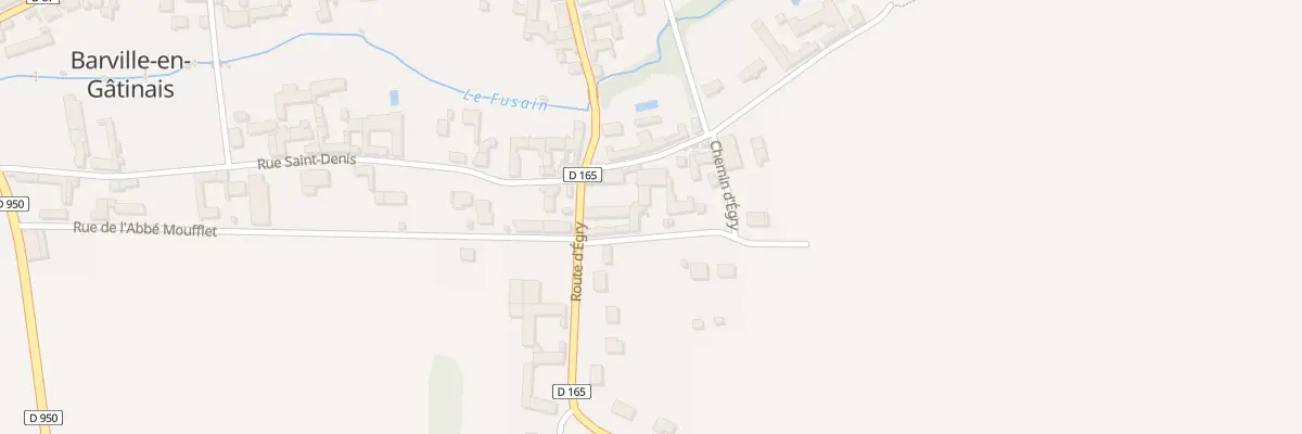Plan du 1 Che d’Egry à Barville-en-Gâtinais