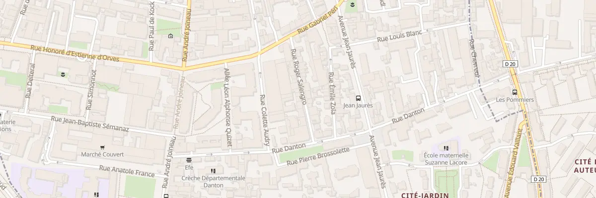 Plan du 16 Rue Roger Salengro au Pré-Saint-Gervais
