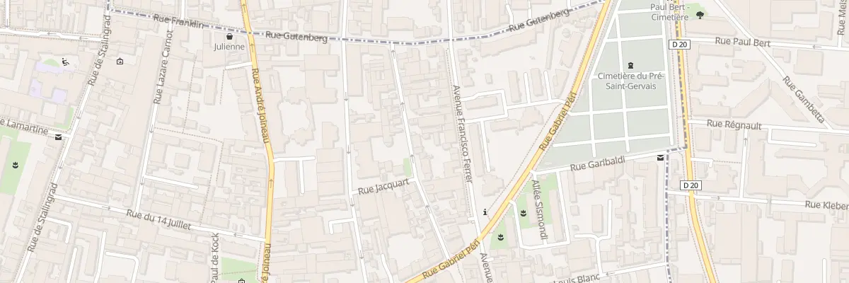 Plan du 28 Rue Henri Martin au Pré-Saint-Gervais