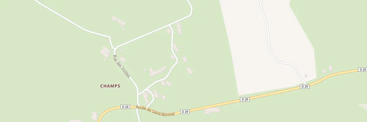 Plan du 5042 Champs à Drugeac