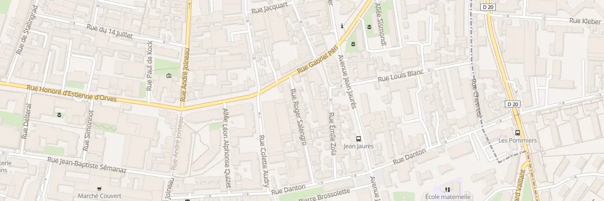 Plan du 5 Rue Roger Salengro au Pré-Saint-Gervais
