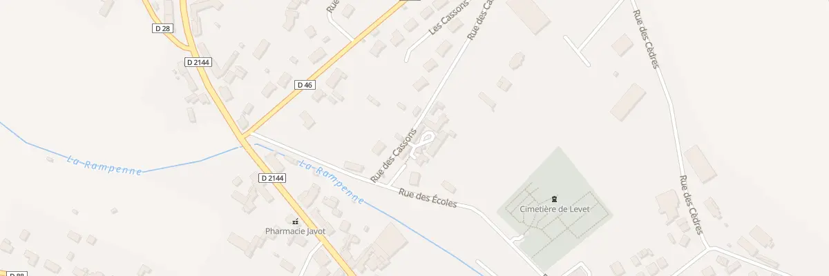 Plan du 10 Rue des Cassons à Levet