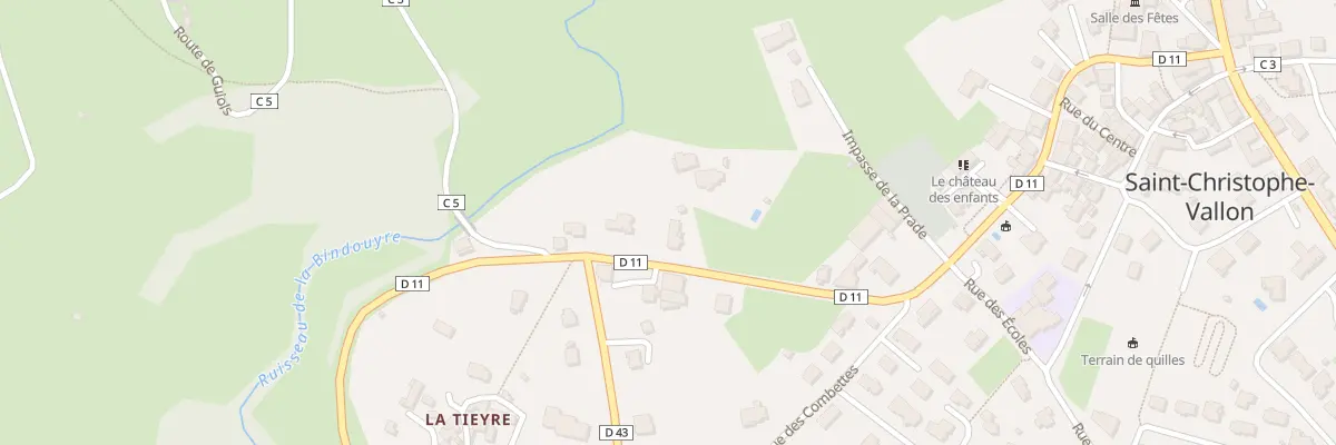 Plan du 40 Rte de Cransac à Saint-Christophe-Vallon