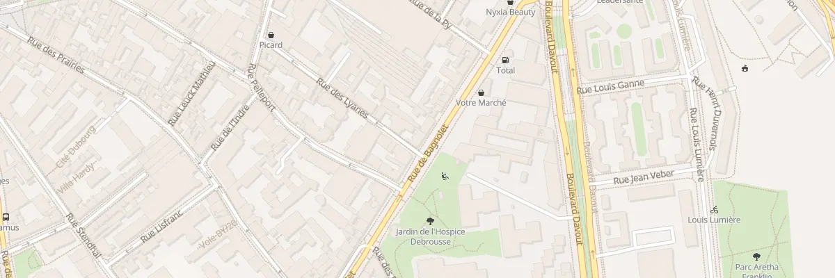 Plan du 149 Rue de Bagnolet à Paris 20e Arrondissement