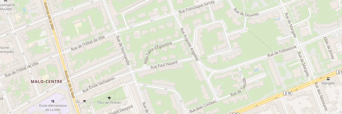 Plan du 101 Rue Paul Hazard à Dunkerque
