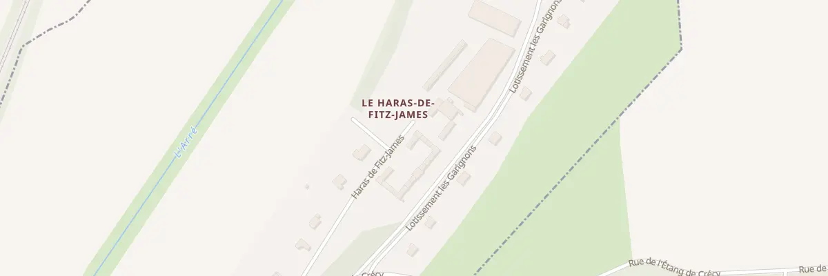 Plan du 9 Haras de Fitz James à Airion