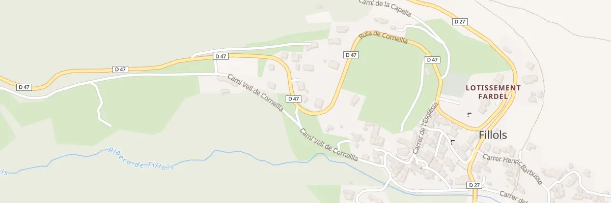 Plan du 4 Le Village à Fillols