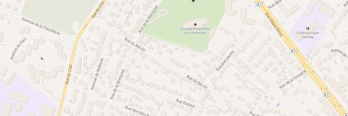 Plan du 66 Rue du Bel Air à Ris-Orangis