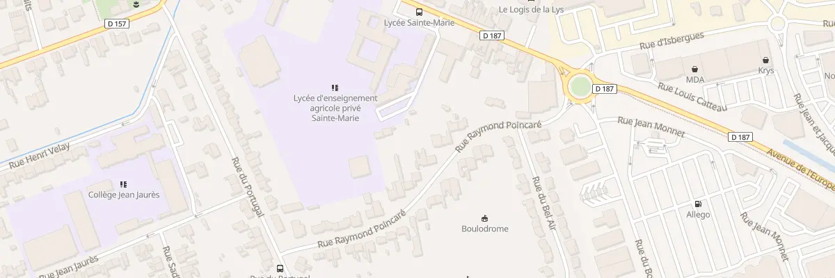 Plan du 21 Rue Raymond Poincare à Aire-sur-la-Lys