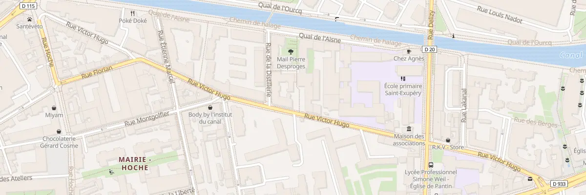 Plan du 6 Rue de la Distillerie à Pantin