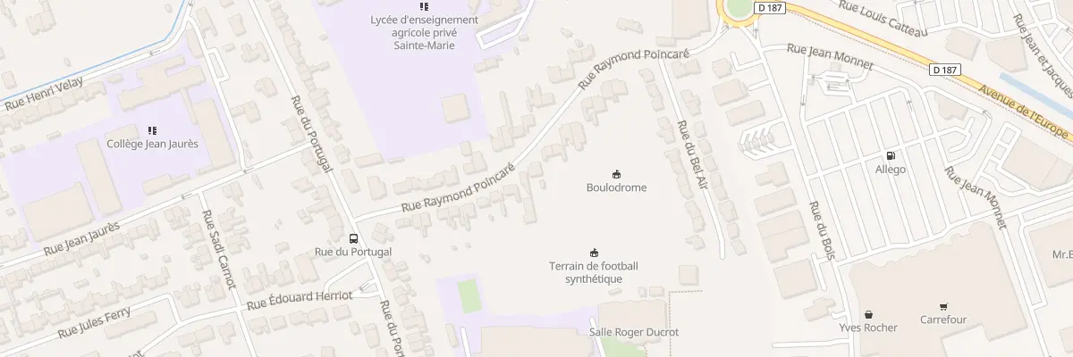 Plan du 20 Rue Raymond Poincare à Aire-sur-la-Lys