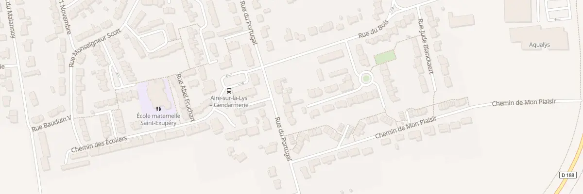 Plan du 91 Rue du Portugal à Aire-sur-la-Lys