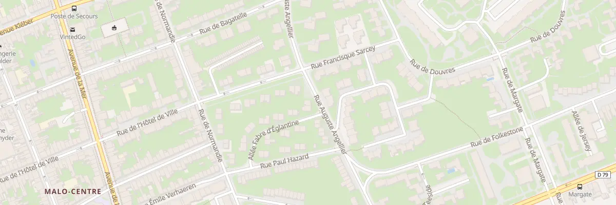 Plan du 240 Rue Auguste Angellier à Dunkerque