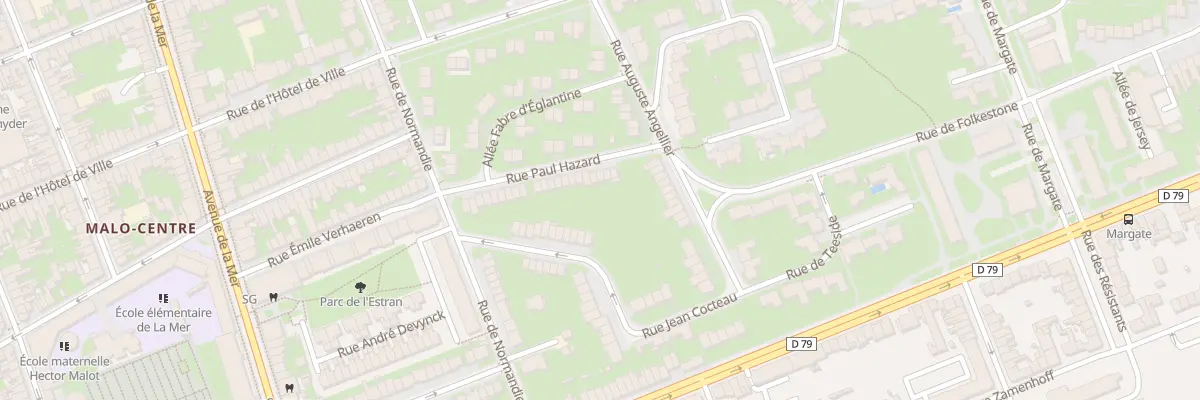 Plan du 110 Rue Paul Hazard à Dunkerque
