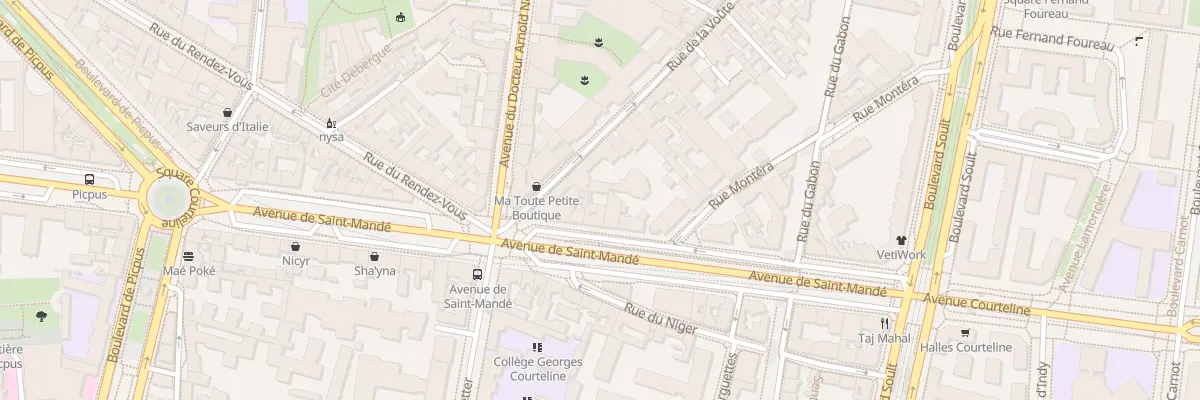 Plan du 77 Av de Saint-Mandé à Paris 12e Arrondissement