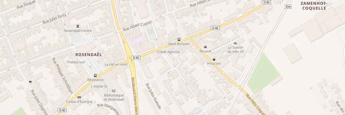 Plan du 5 Rue Jacobsoone à Dunkerque