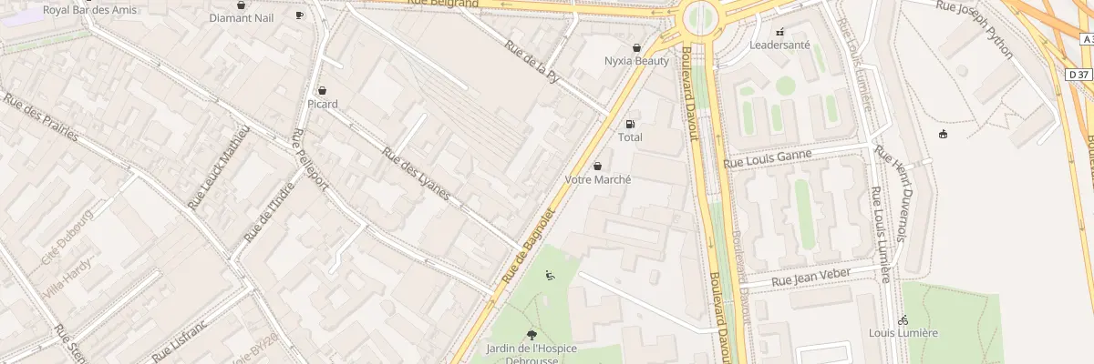 Plan du 157 Rue de Bagnolet à Paris 20e Arrondissement