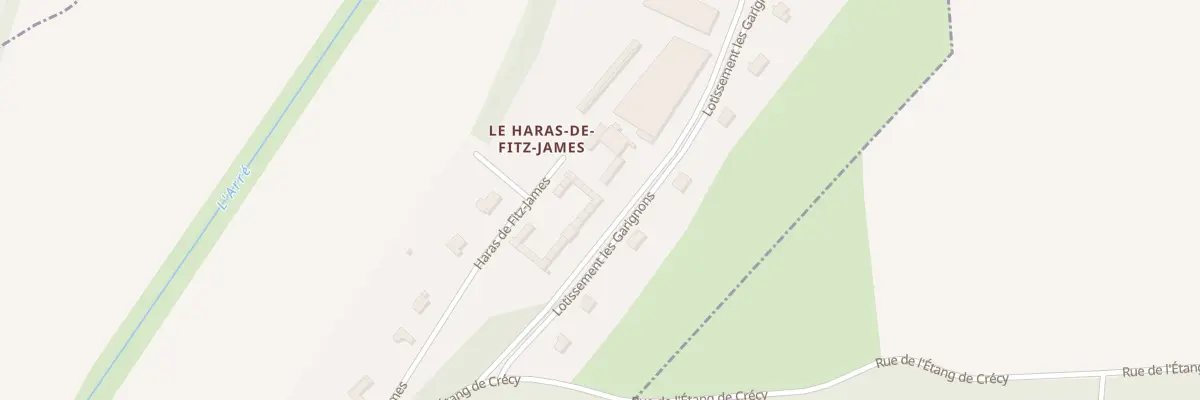 Plan du 13 Haras de Fitz James à Airion