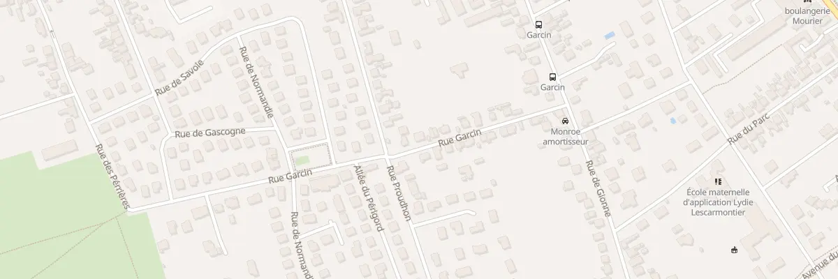 Plan du 16 Rue Garcin à Bourges
