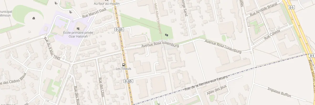 Plan du 33 Av Rosa Luxembourg à Choisy-le-Roi