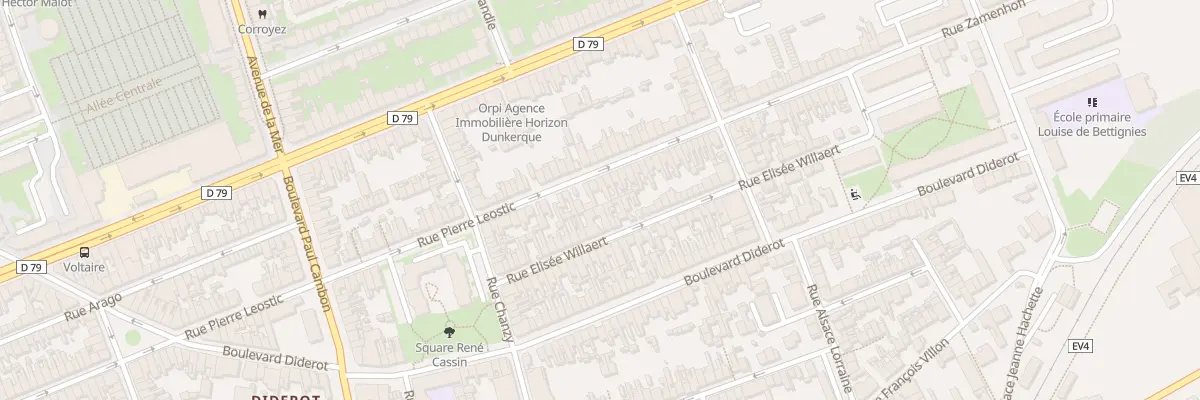 Plan du 90 Rue Pierre Léostic à Dunkerque
