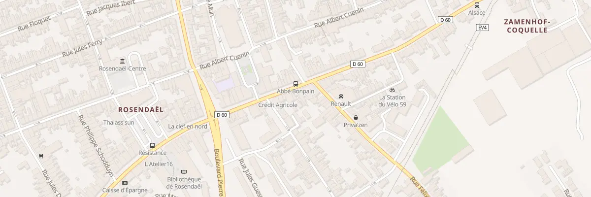 Plan du 50 Rue Paul Machy à Dunkerque
