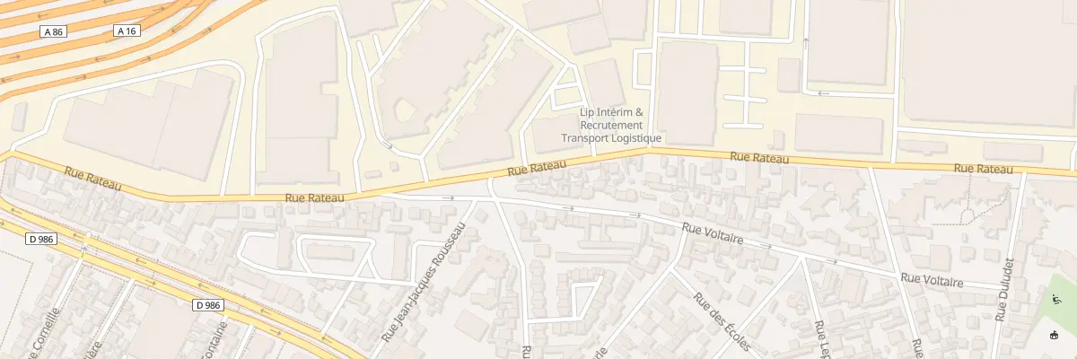 Plan du 72 Rue Rateau à La Courneuve