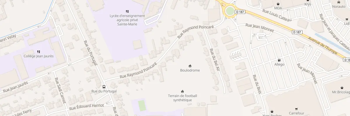 Plan du 26 Rue Raymond Poincare à Aire-sur-la-Lys