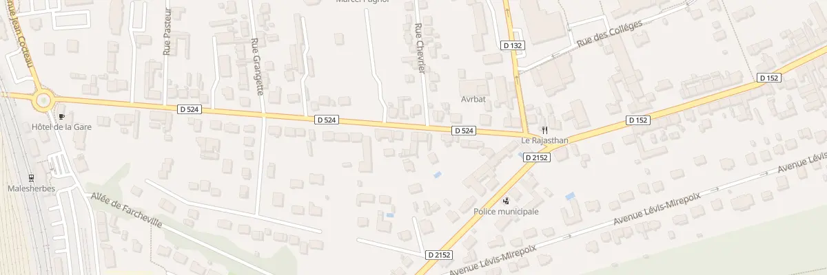 Plan du 11 Av du Gen Leclerc au Malesherbois