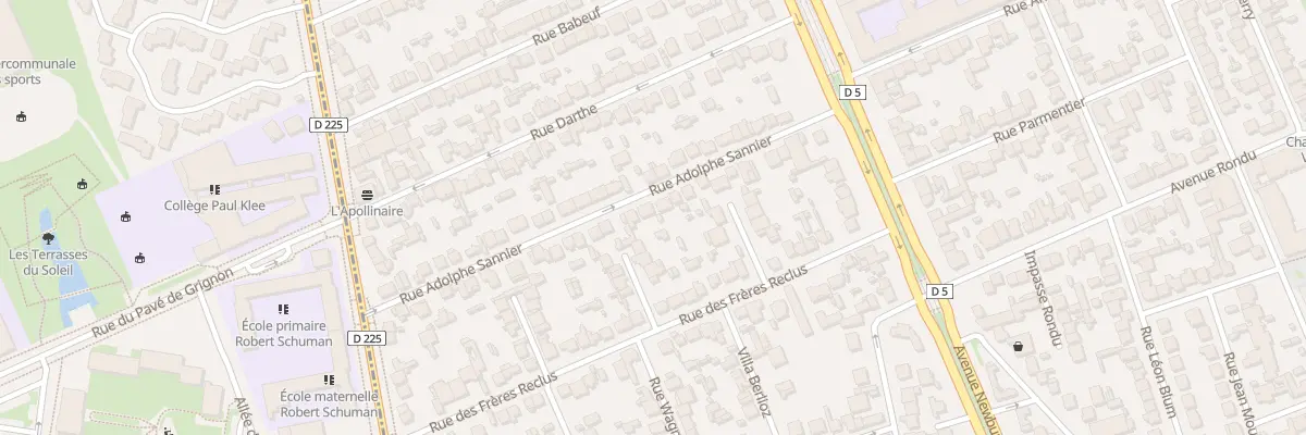 Plan du 21 Rue Adolphe Sannier à Choisy-le-Roi
