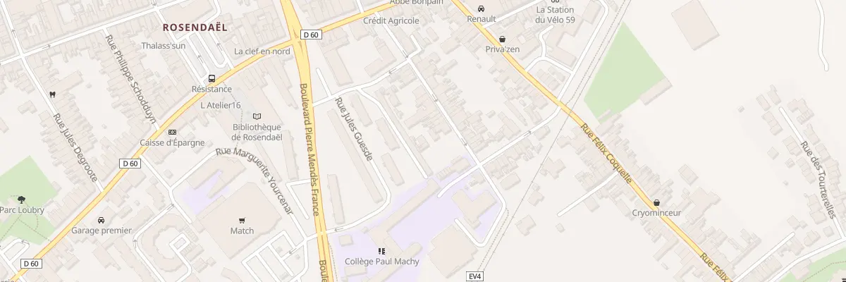 Plan du 34 Rue Jacobsoone à Dunkerque
