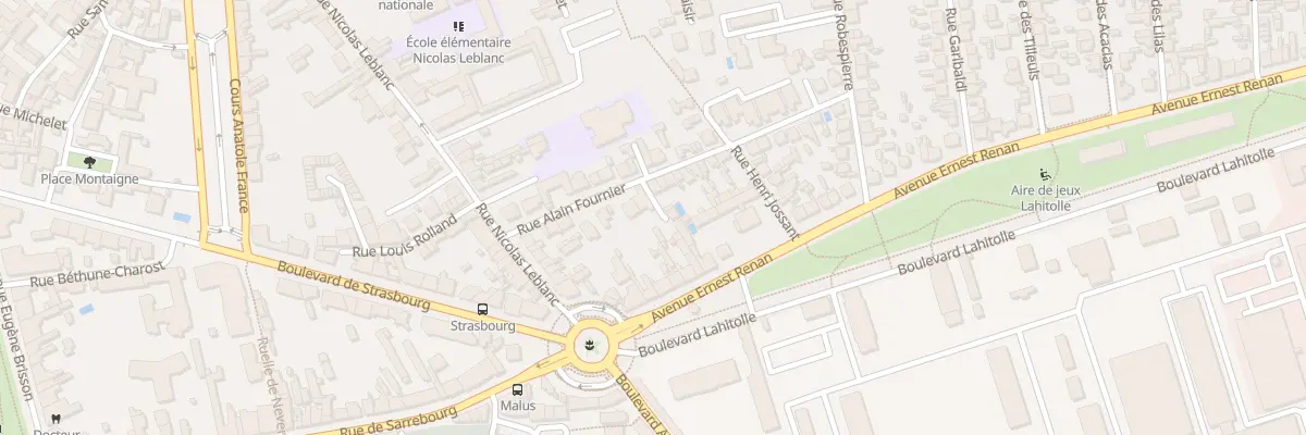 Plan du 14 Rue Alain Fournier à Bourges