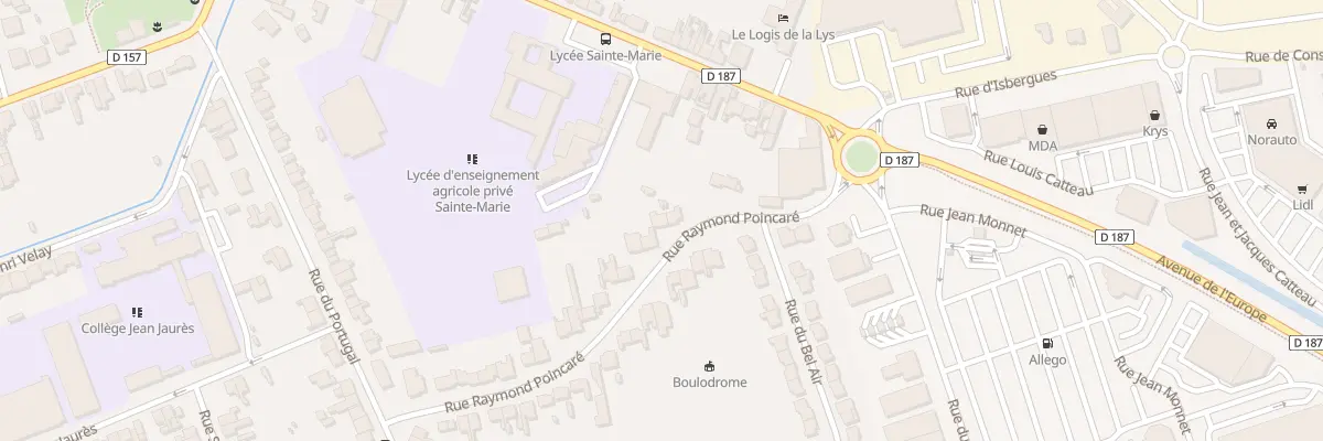 Plan du 29 Rue Raymond Poincare à Aire-sur-la-Lys