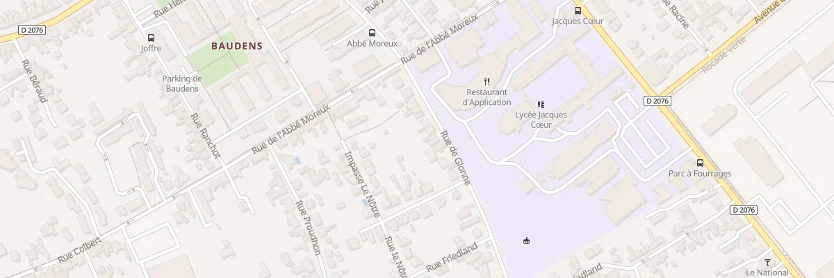 Plan du 16 Rue de Gionne à Bourges