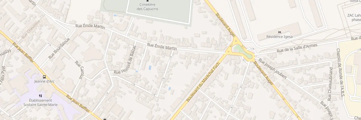 Plan du 90 Rue Emile Martin à Bourges