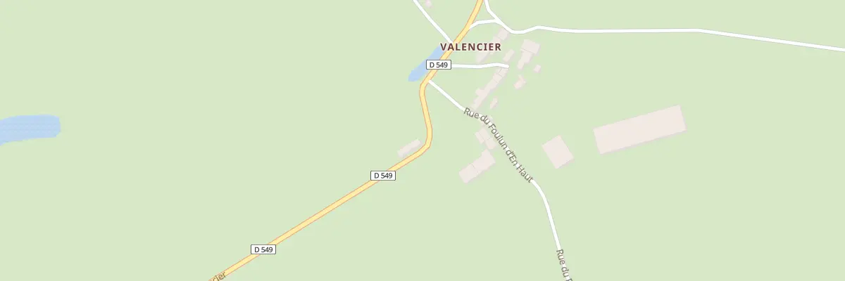 Plan du 24 Rte de Valencier à Chambérat