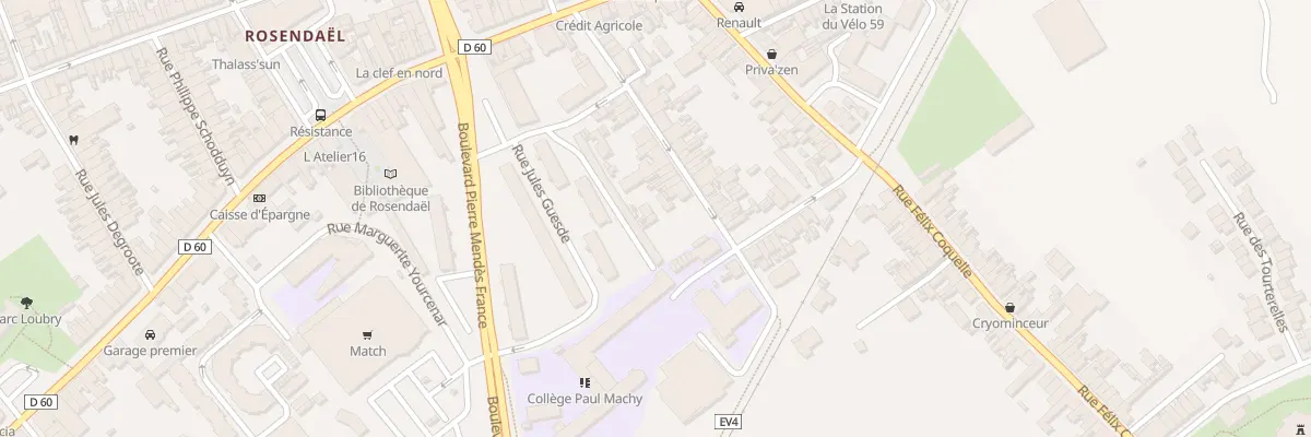Plan du 38 Rue Jacobsoone à Dunkerque