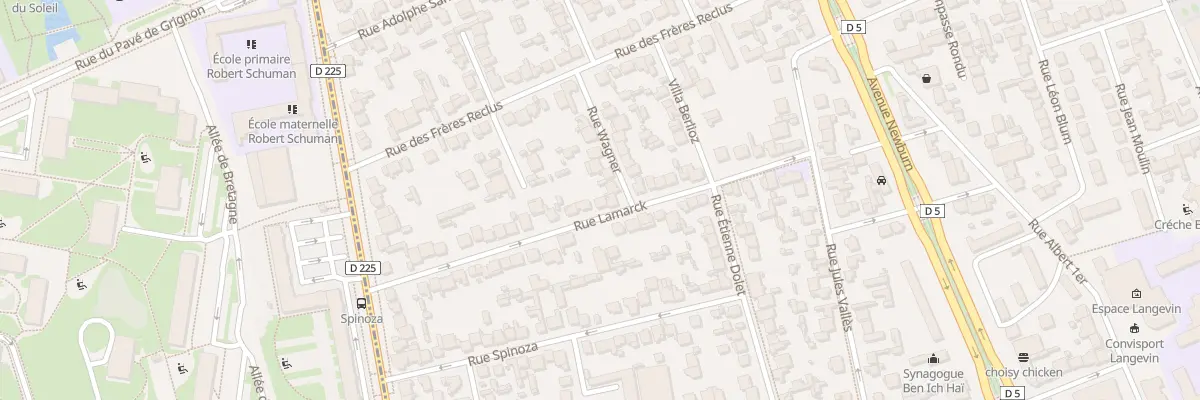 Plan du 28 Rue Lamarck à Choisy-le-Roi