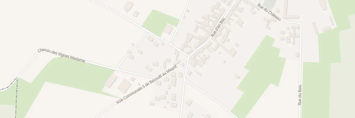 Plan du 65 Vc 5 de Bacouel au Mesnil au Mesnil-Saint-Firmin
