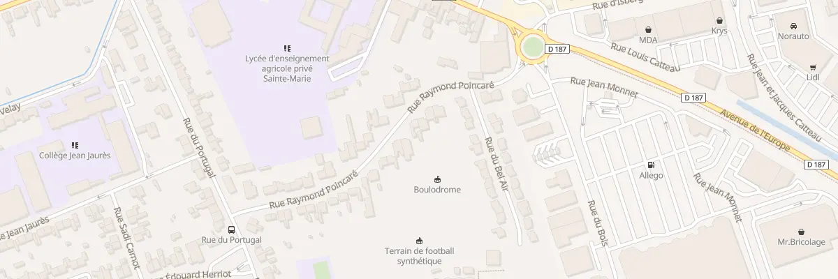 Plan du 30 Rue Raymond Poincare à Aire-sur-la-Lys