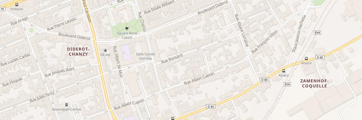 Plan du 20 Rue Ronsard à Dunkerque