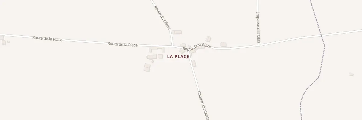 Plan du 5116 La Place à Lédas-et-Penthiès