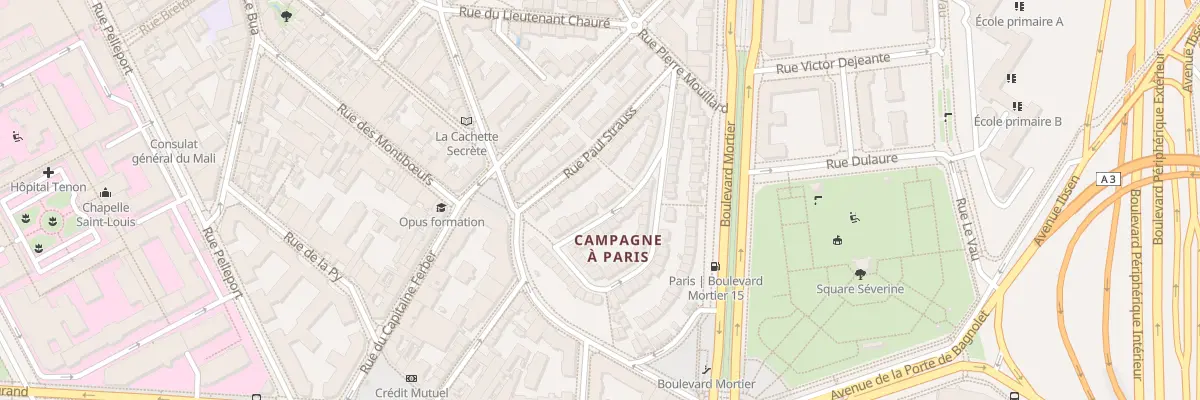 Plan du 11 Rue Jules Siegfried à Paris 20e Arrondissement