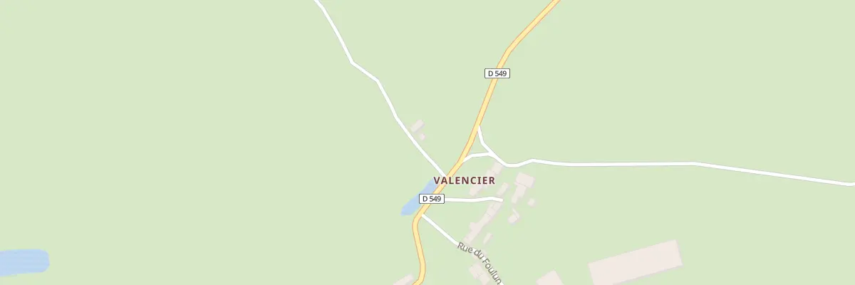 Plan du 22 Rte de Valencier à Chambérat