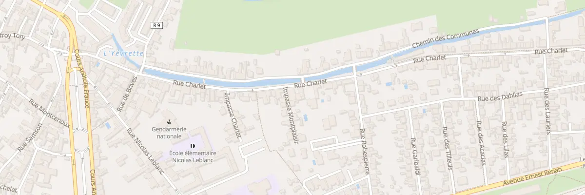 Plan du 62 Rue Charlet à Bourges