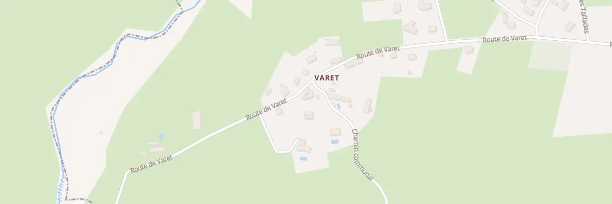 Plan du 33 Rte de Varet à Naucelles