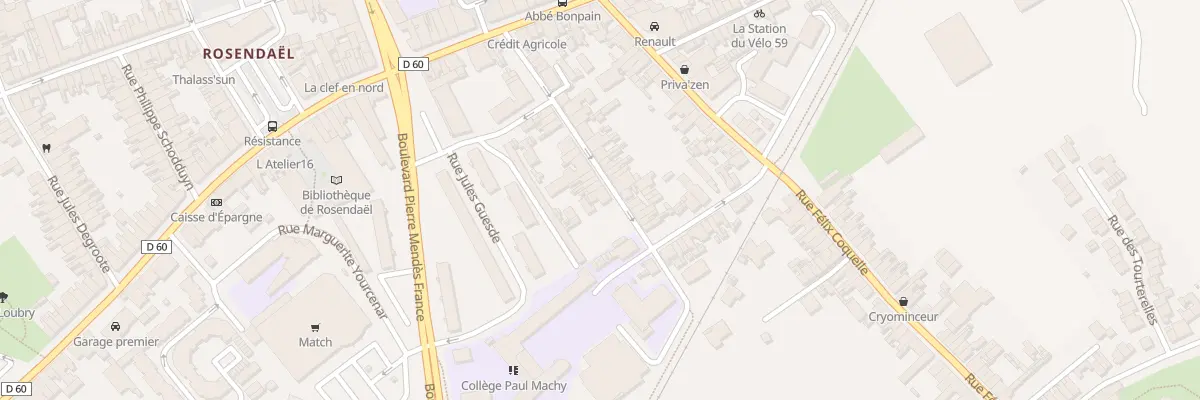 Plan du 32 Rue Jacobsoone à Dunkerque